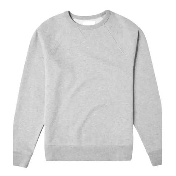 EVERLANE | The Unisex French Terry Crew Sweatshirt in Heathered Grey Size S - Picture 1 of 9